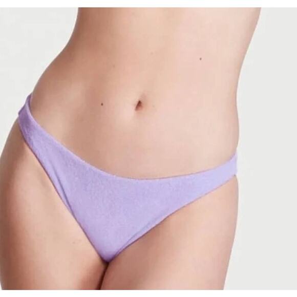 Victoria's Secret Lilac Terry Cloth Hipster Bikini Bottom - XL - Picture 1 of 4